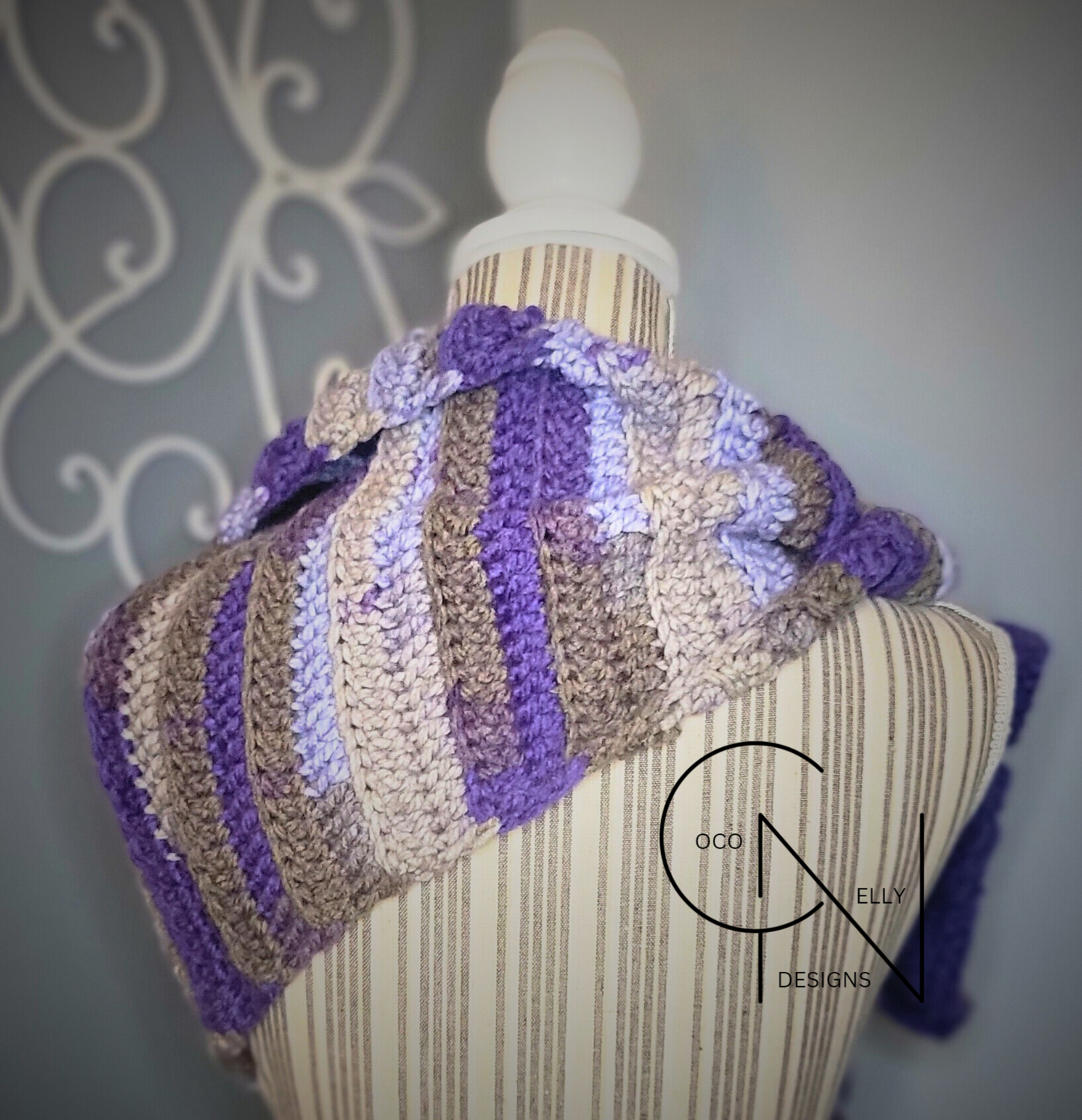 Purple Passion Keyhole Scarf