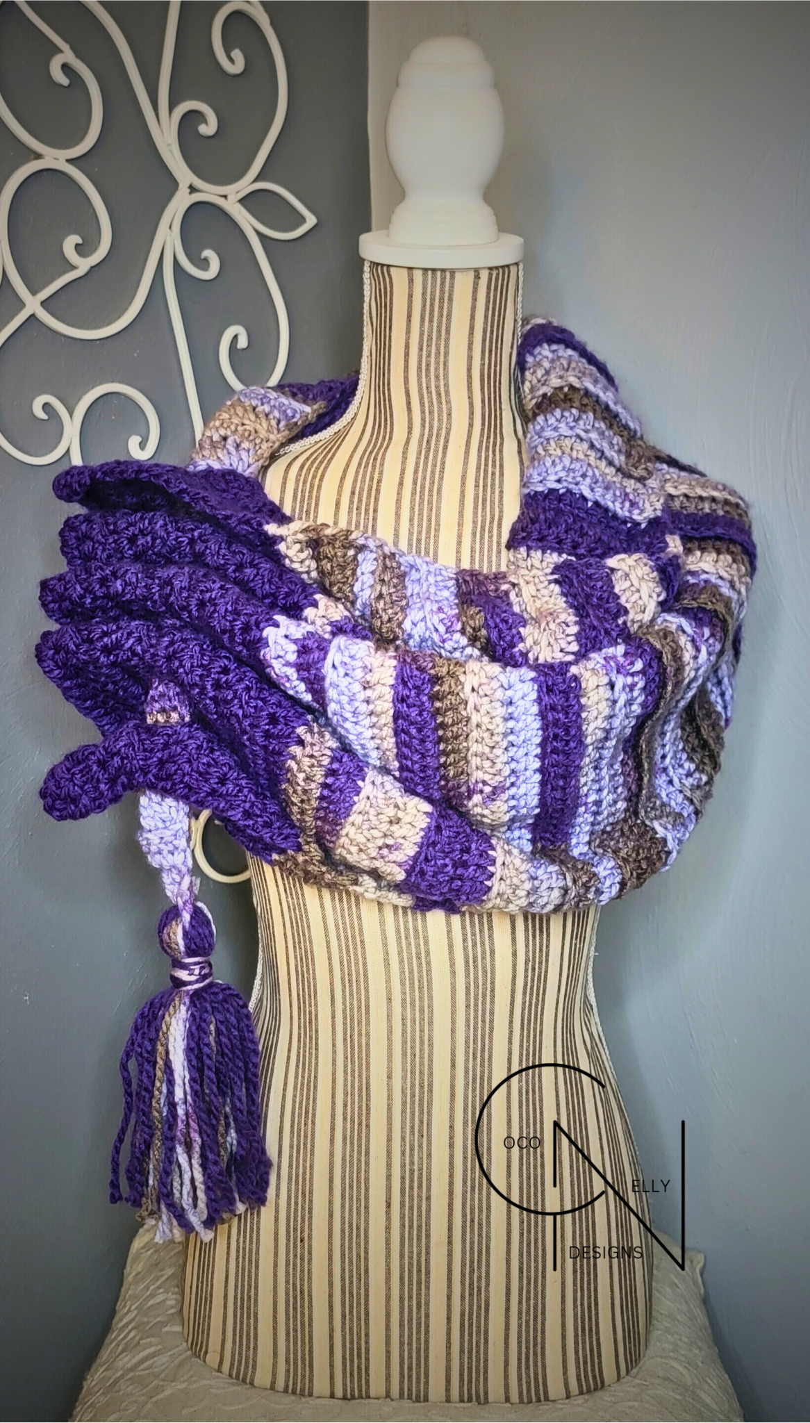 Purple Passion Keyhole Scarf