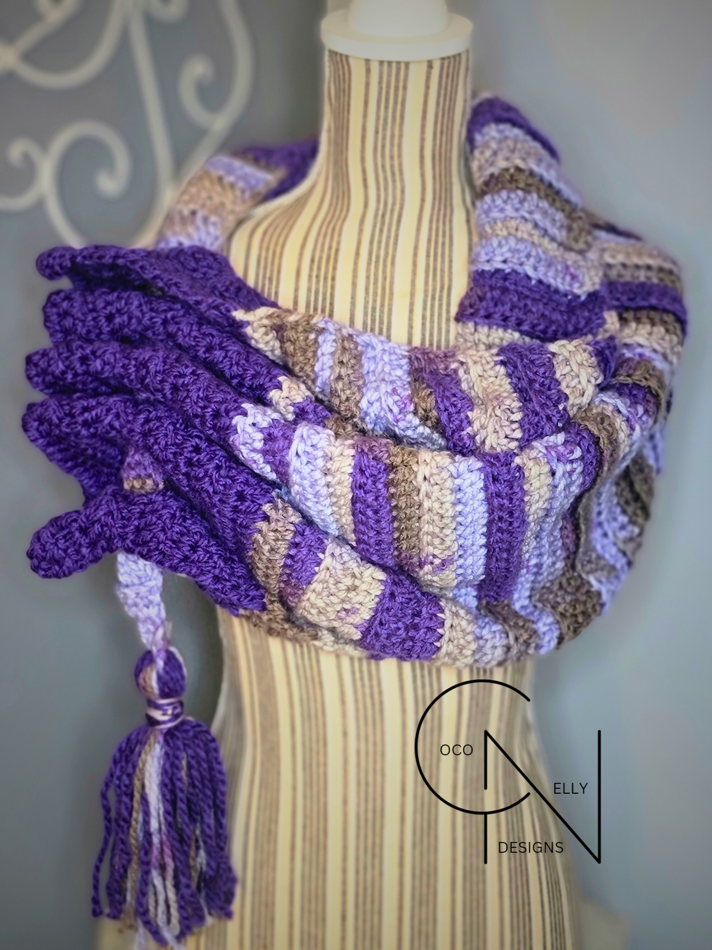 Purple Passion Keyhole Scarf