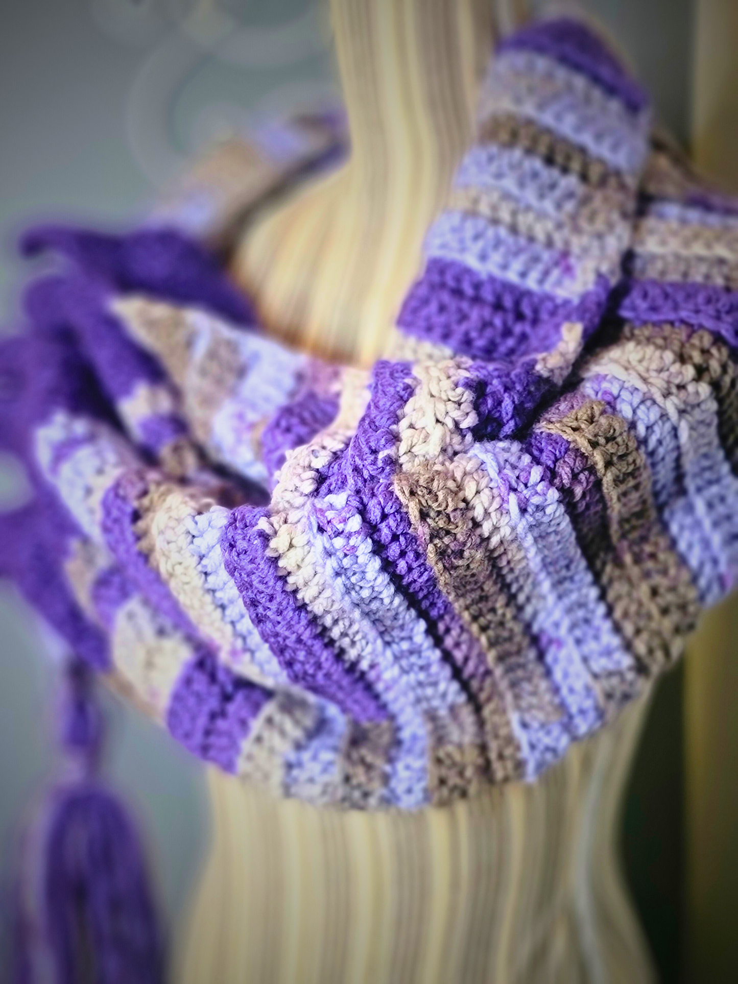 Purple Passion Keyhole Scarf