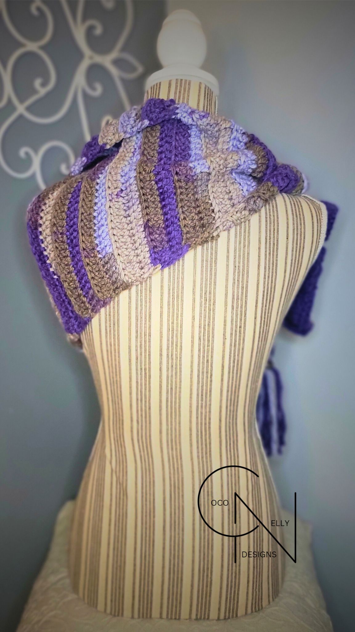 Purple Passion Keyhole Scarf