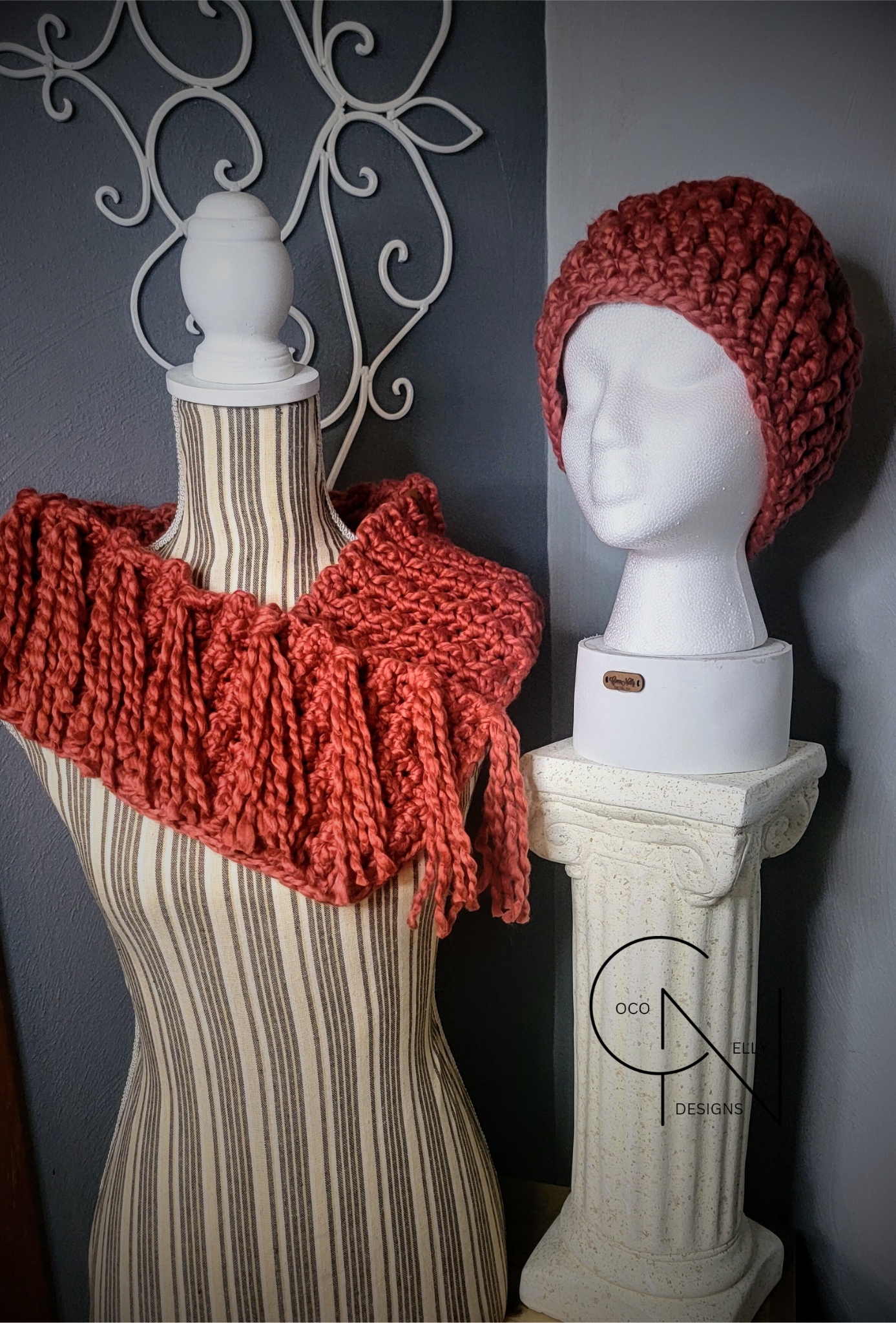 Clay Cowl and Headband Set