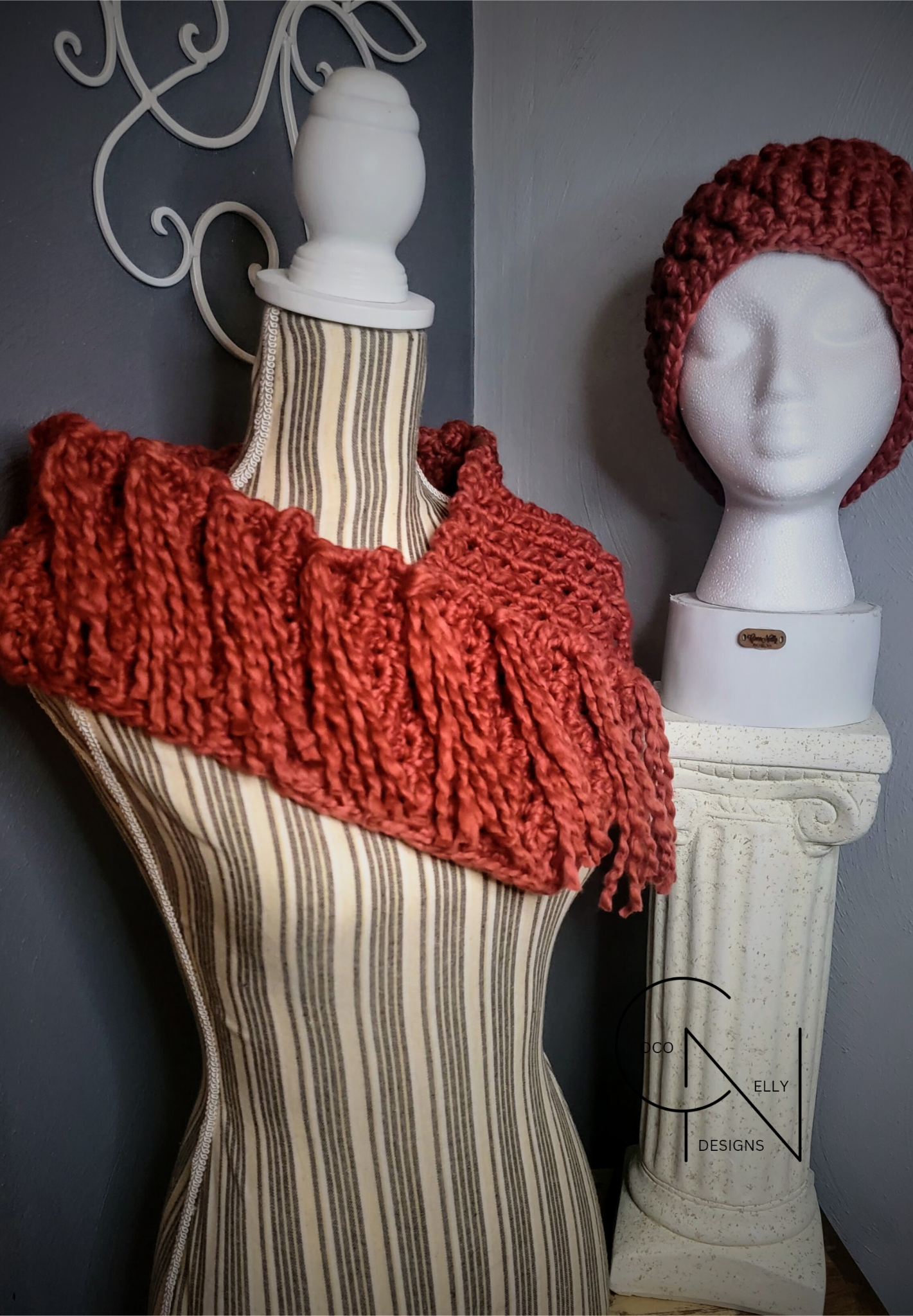 Clay Cowl and Headband Set