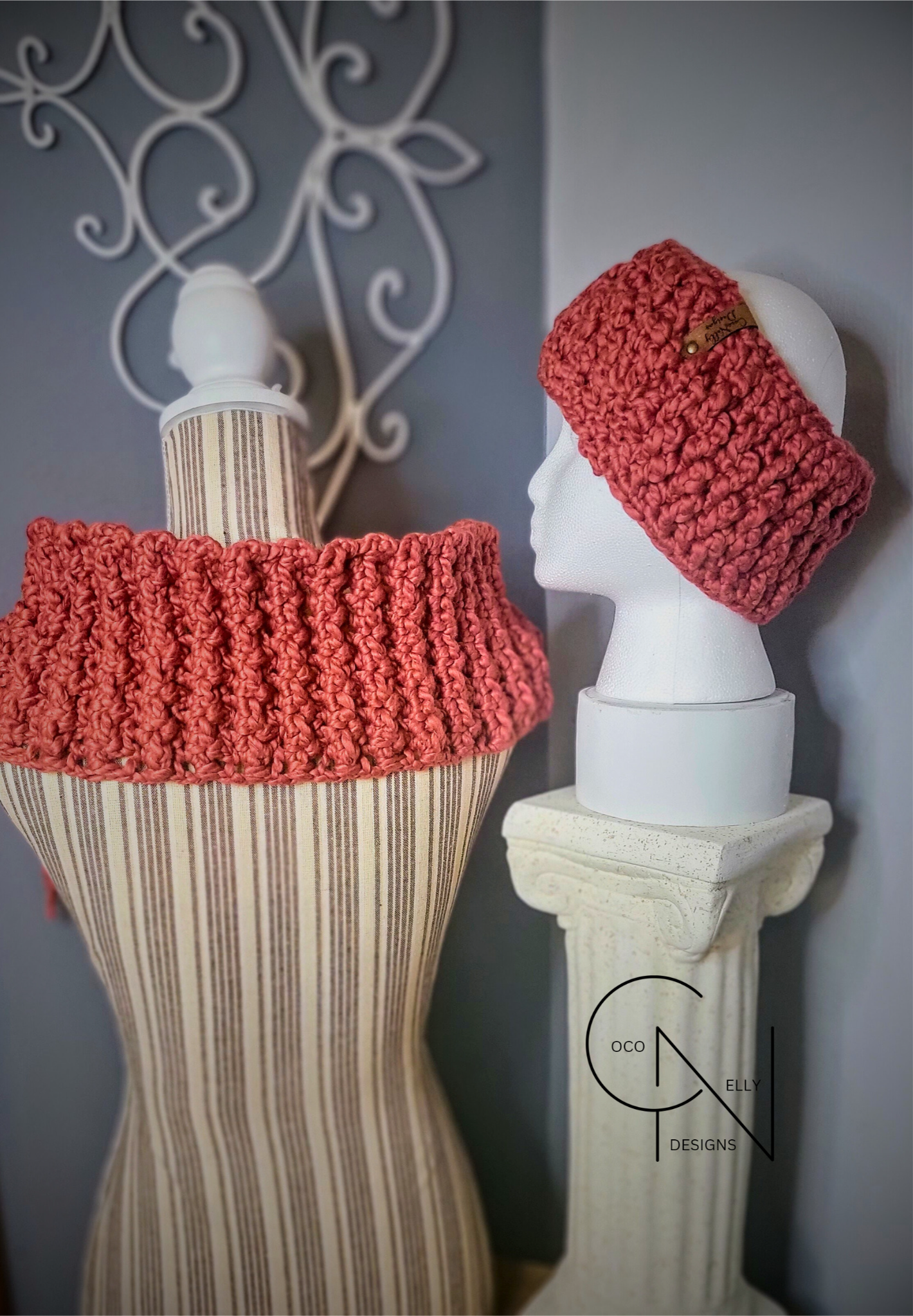 Clay Cowl and Headband Set